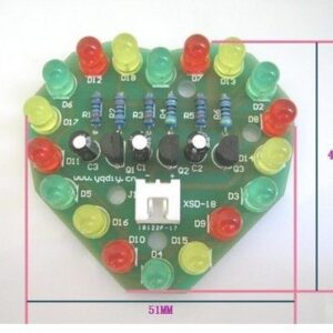 Coração eletrônico com LEDs