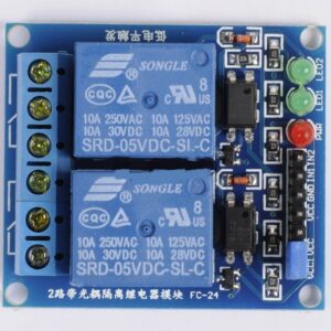 Módulo de controlo com relé de 5v - dois canais