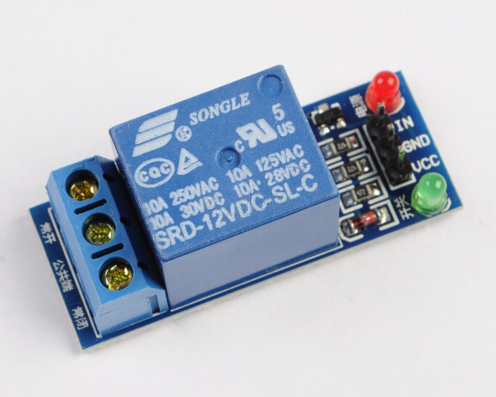 Módulo de controlo com relé de 12V
