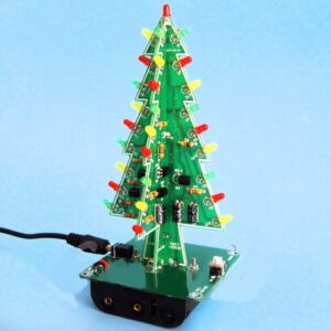 Árvore de natal eletrônica com leds já montada