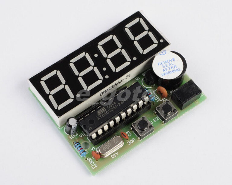 Relógio eletrônico digital de 4 dígitos - kit