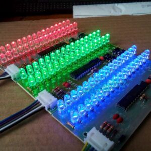 Placa VU para som ajustável com LEDs verdes